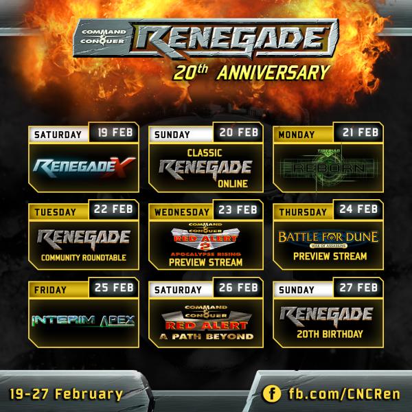 C&C Renegade's 20th Anniversary event