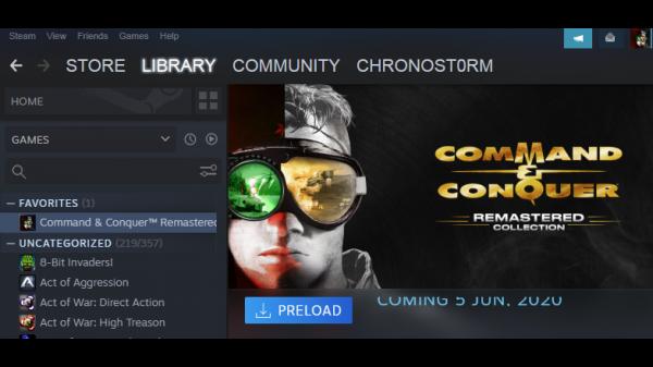 C&C Remastered Preload available on Steam