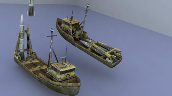 I once modeled and textured a series of boats for CNC Generals. Here is the Scudfish.