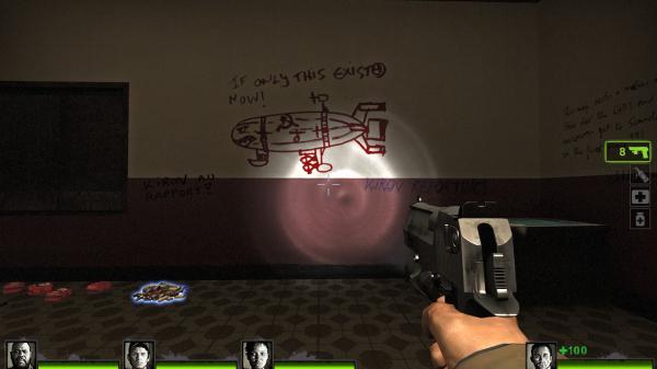 So I make maps for Left4Dead 2 and the saferoom graffiti has always been a running joke... I had to do this.